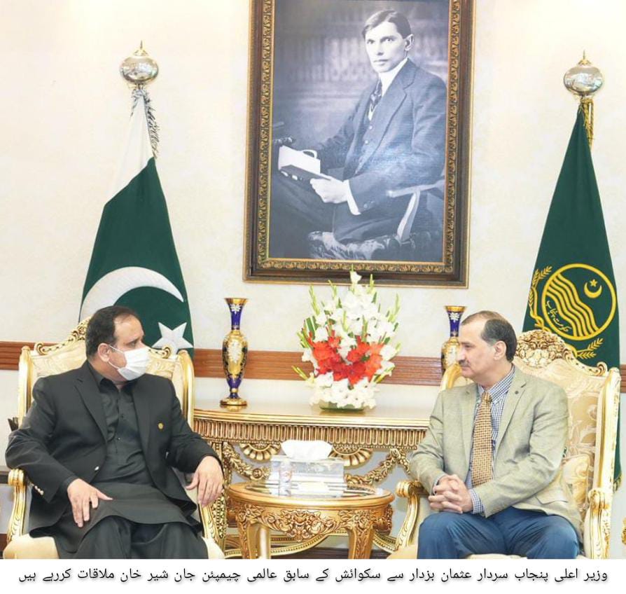 Jan Sher Khan meets CM Usman Bazdar