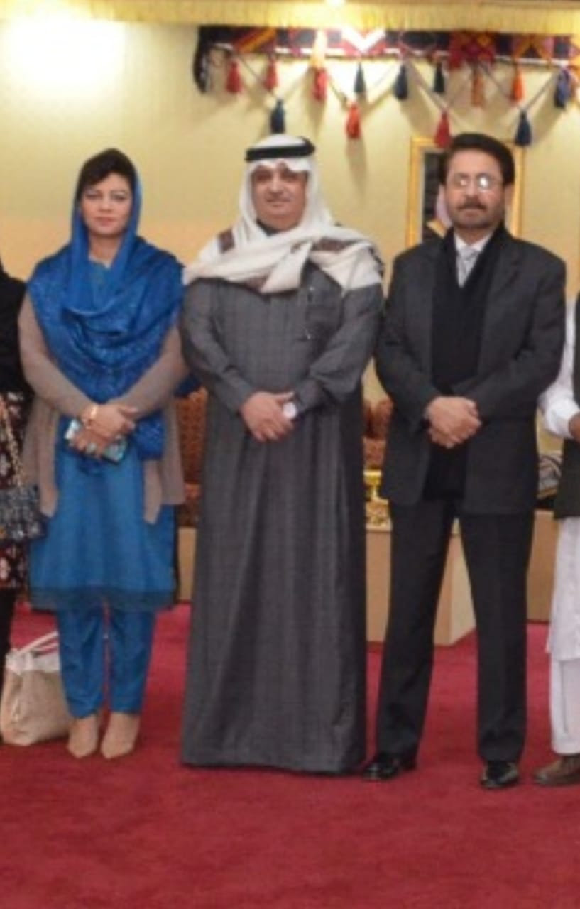 Saudi Ambassador Nawaf bin Saeed Al-Maliki with Kanwal Shoaib