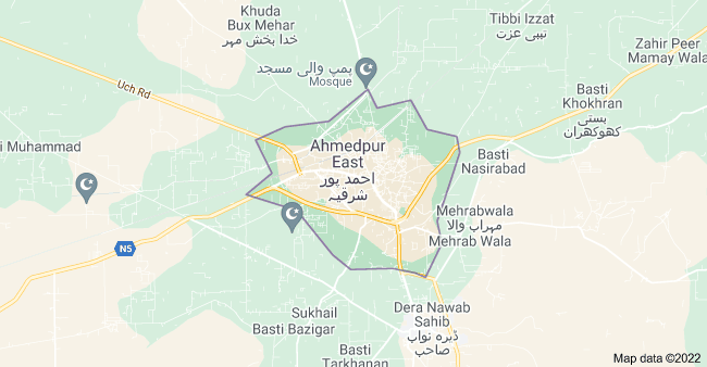Ahmedpureast map