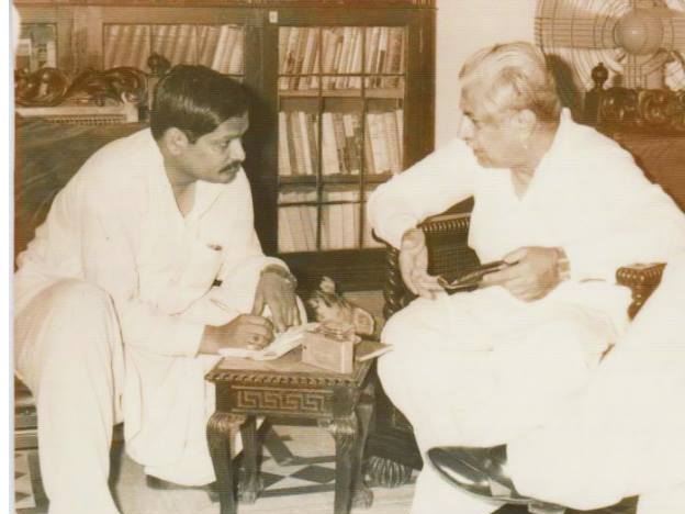 Ehsan Ahmed Seher with Ghulam Mustafa Jatoi