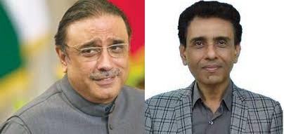 Asif Ali Zardari and Khalid Maqbool MQM