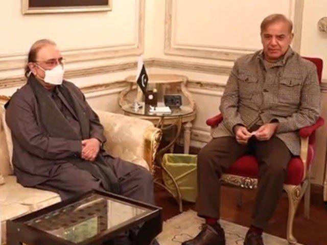 Asif Zardari meets Prime Minister Shahbaz Sharif