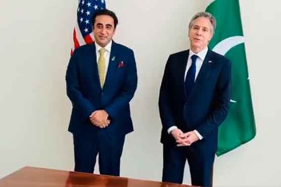 Foreign Minister Bilawal Bhutto meets with his US counterpart Anthony Blanken