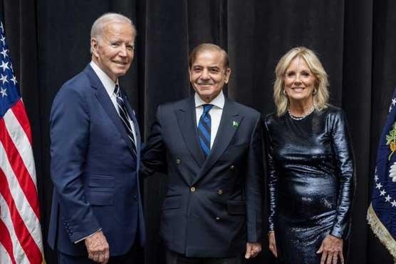 Shehbaz with US President & wife