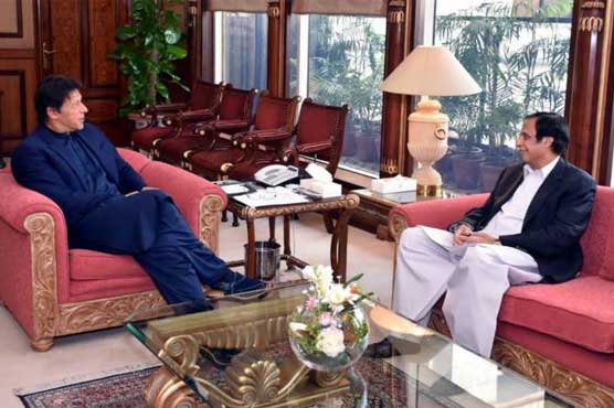 Pervaiz Elahi meeting with Imran Khan