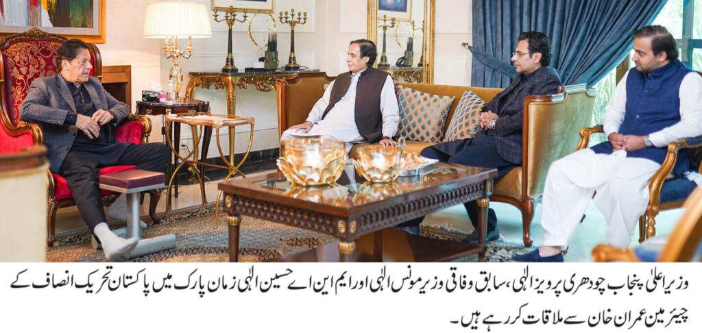 cm punjab meeting with Imran Khan
