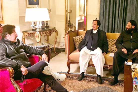 Pervaiz Elahi meeting with Imran Khan