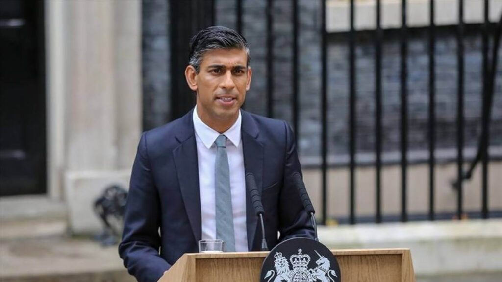 British Prime Minister Rishi Sunak