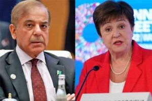 Shehbaz Sharif and IMF Managing Director Kristalina Georgieva