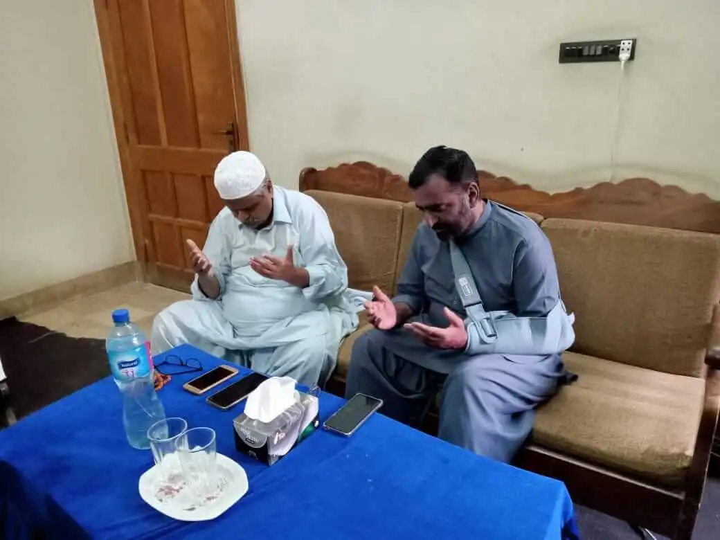 Dr Muhammad Arif Ghori condolence to Ehsan Ahmed Sahar