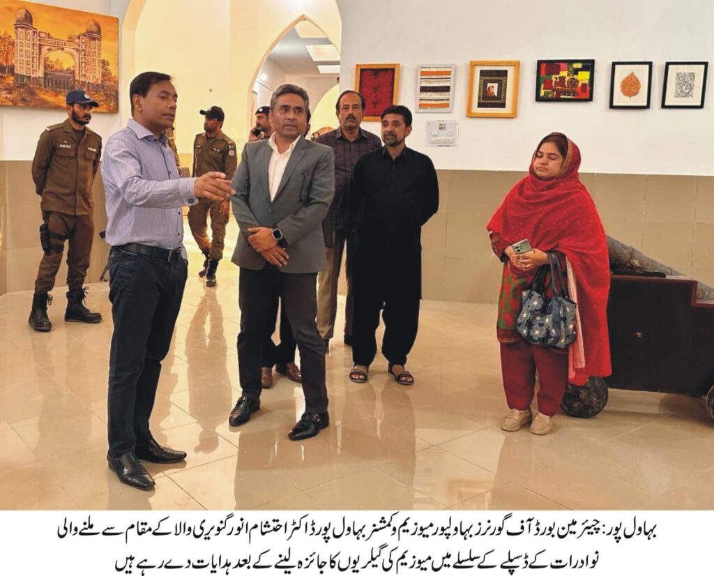 All antiques of Ganveriwala Cholistan will be displayed in the galleries of Bahawalpur Museum,says Commissioner Dr Ehtehsham Anwar
