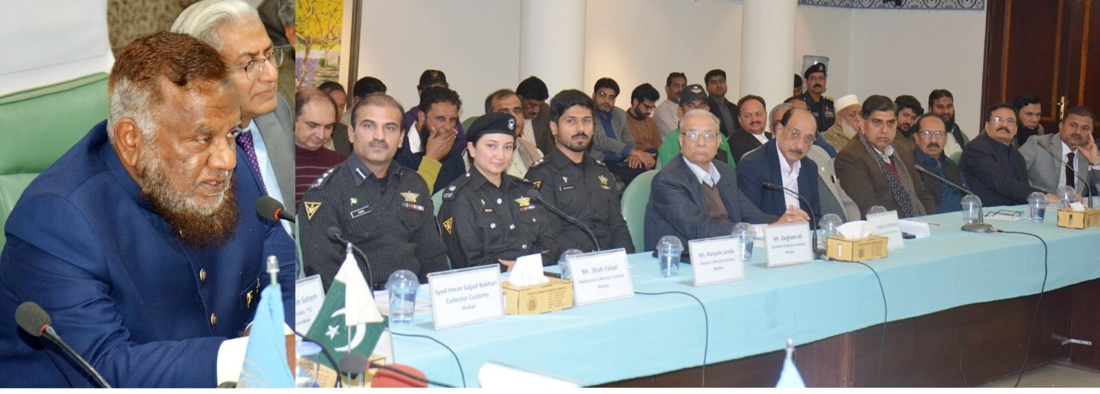 Federal Tax Ombudsman Dr Asif Mehmood Jah addresses a ceremony in Mutan Chamber of Commerce & Industry