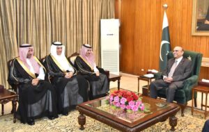 Saudi delegation headed by Foreign Minister meets President Asif Ali Zardari