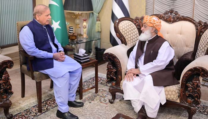 PM Shahbaz Sharif visits Maulana FazalurRehman's house