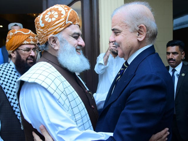 PM Shahbaz Sharif and Maulaa FazalurRehman