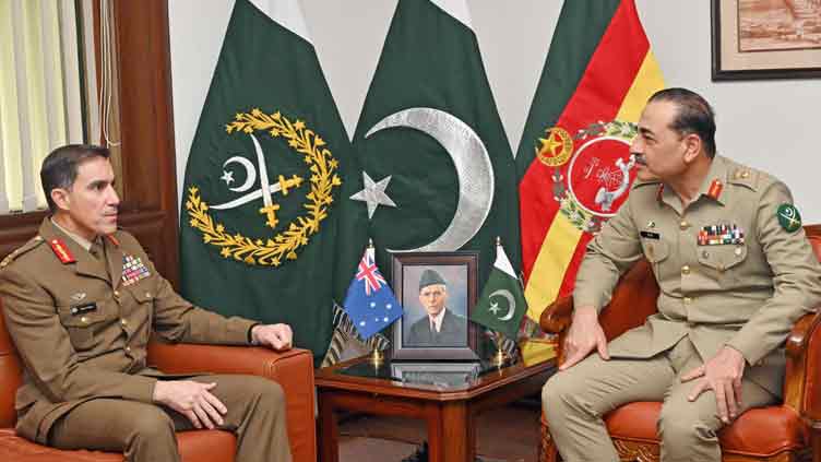 Austrailian Army Chief meets CAOS General Asim Munir