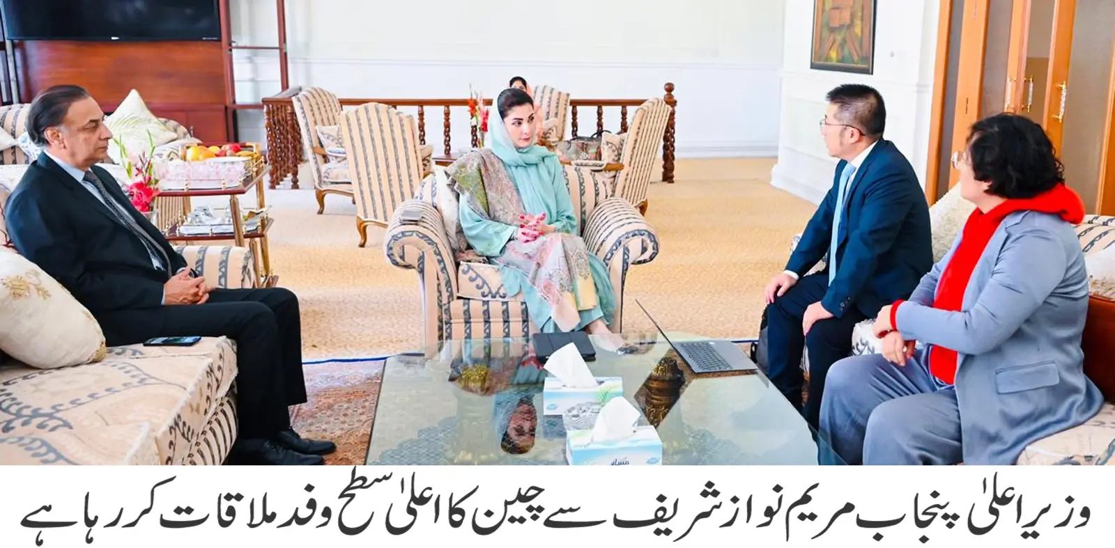 Chinese delegation meeting with CM Maryam Nawaz