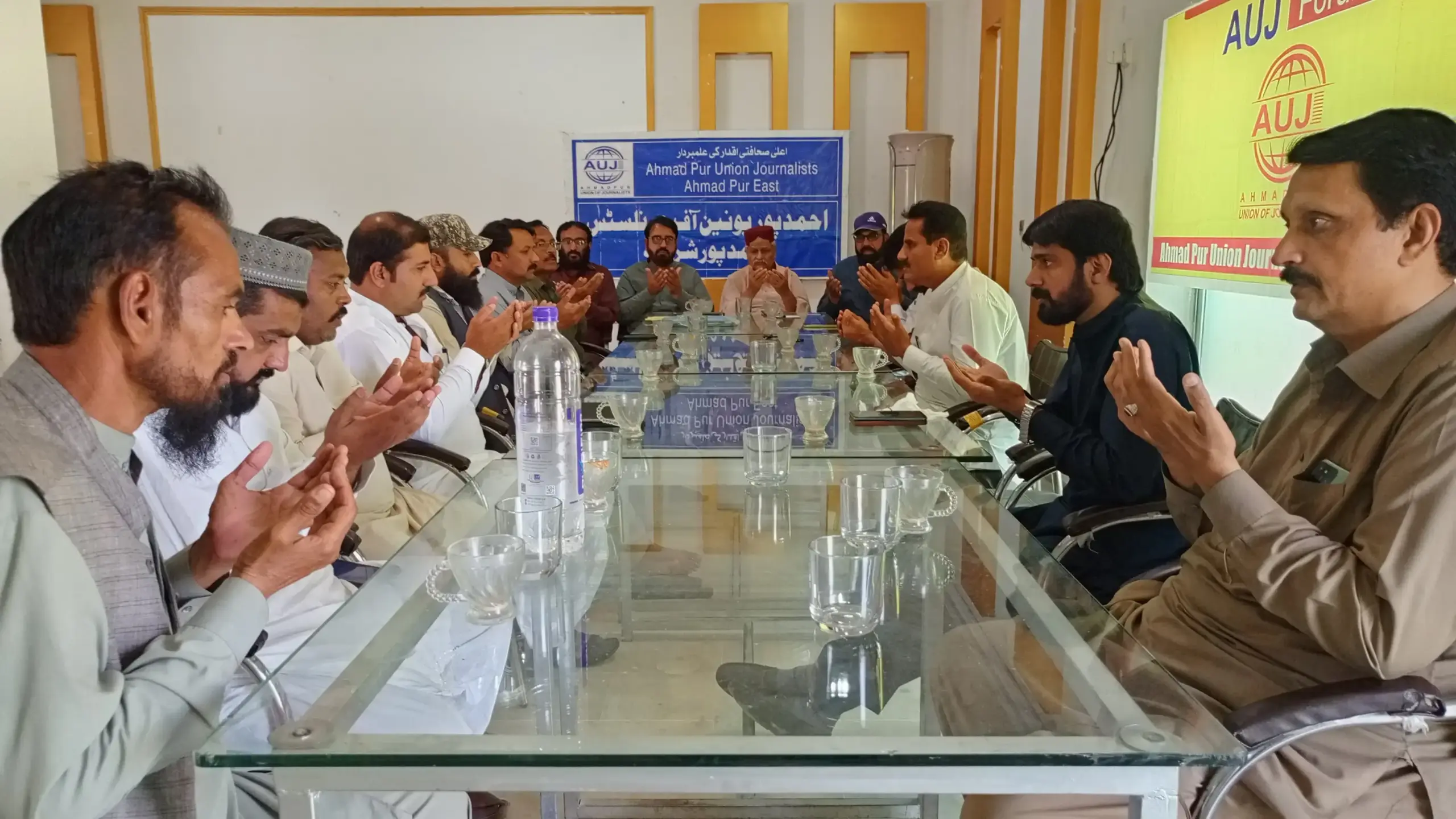 Ahmedpur Union of Journalists AhmedpurEast meeting chairded by its founder Ehsan Ahmed Sehar