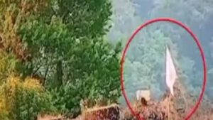 Indian Army hoists white flag
