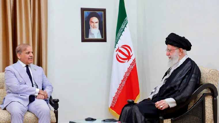 PM Shehbaz Sharif meeting with Iranian Supreme Leader