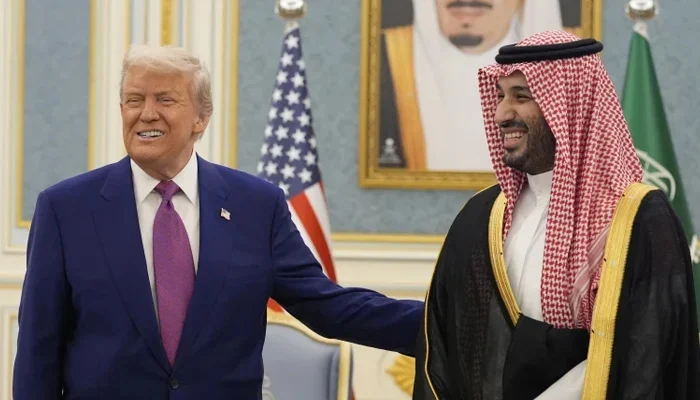 US President Trump and Saudi Crown Prince Muhammad Bin Salman