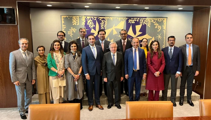 Chairman PPP Bilawal Bhutto led delegation meets UN secretary General in NewYork