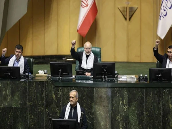 an view of the Iranian Parliament