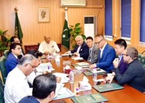 Chinese business delegation meets federal minister for housing mian riaz hussain pirzada