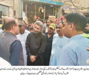 Brigadier(R) Babar Alauddin visits muharram routes in city AhedpurEast