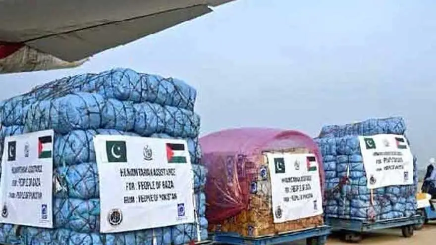 Pakistan govenment aid for Palestine