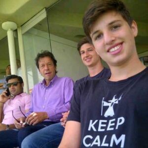 Imran Khan with his sons