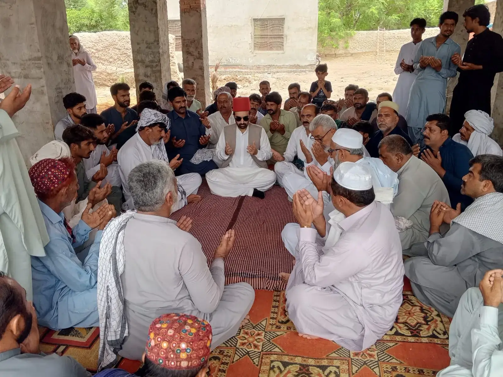 Crown Prince Bahawal Abbas Khan Abbasi pays rich tribute to martyr captain asif shikrani and attends fateha khwani mehfil in his basti shikrani Uchsharif