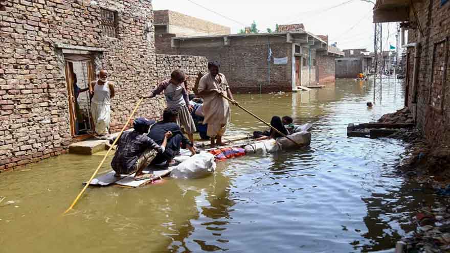 Punjab in the grip of worst floods , with 25 dead and over 1.46m displaced