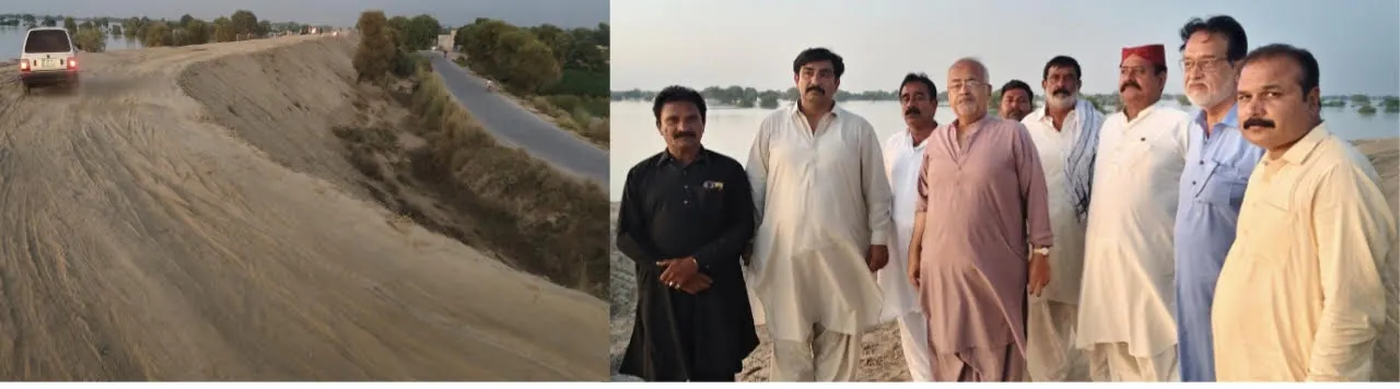Punjab Parliamentary Secretary Hassan Askari Sheikh visits Flood hit area