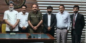 Layes delegation meets DSP Mehmood Akbar Buzdar