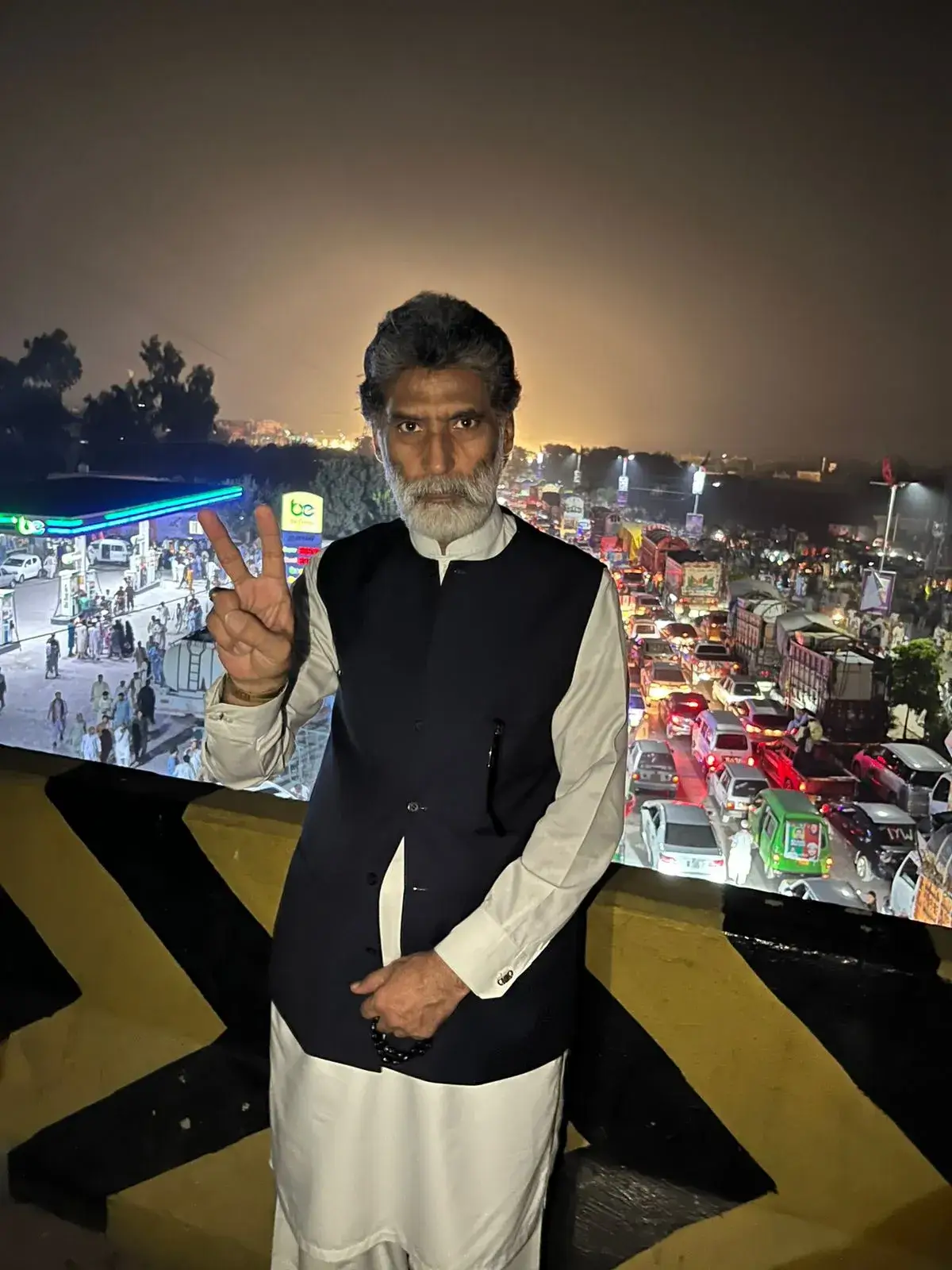 Tehsil President PTI Malik Muzzafar Karim advocate attends PTI public meeting in Peshawar