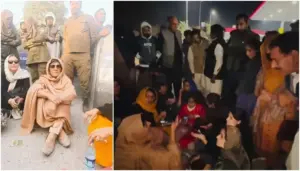 Sit-in near Adiala Jail ends; police take Aleema Khan and several workers into custody.”