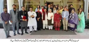 A session with leged artist uzma gilani in iub