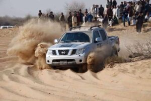 On the second day of the Cholistan International Desert Jeep Rally, Faisal Shadi Khail clinched victory in the first round of the Prepared Category.