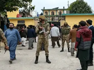 A view of Imambargah after blast