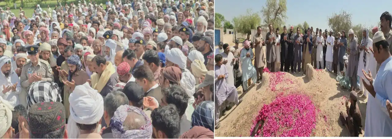 Funeral prayer of Rana Muhammad Sultan Khan, father of Rahim Yar Khan SP Motorway Police Rana Muhammad Ismail and Canadian Parliamentarian Rana Muhammad Aslam Jakhar, offered
