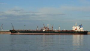 Pakistani ship Khairpur, loaded with diesel, turns back after entering the Strait of Hormuz.