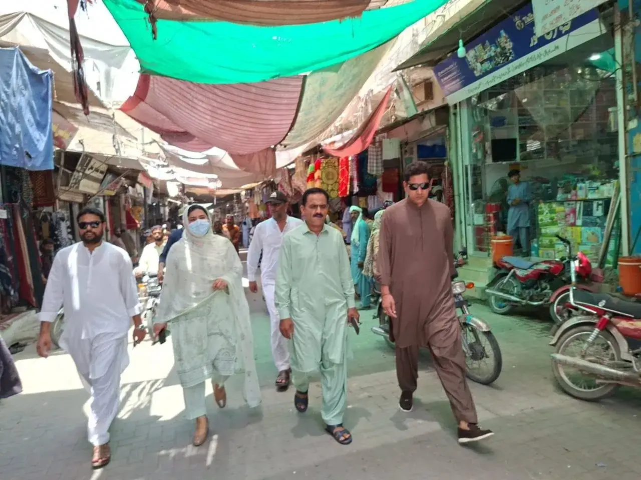 Assistant Commissioner Iqra Nasir visiting Muharram procession route