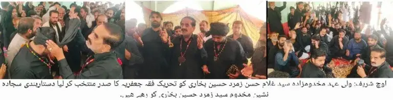 "Syed Ghulam Hassan Zumrud Bukhari Chosen as President of TNFJ Uch Sharif"