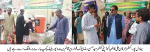 "Commissioner Irfan Ali Kathia and Deputy Commissioner Syed Hassan Raza visit Heatwave Relief Camp set up at Khatm-e-Nabuwat Chowk