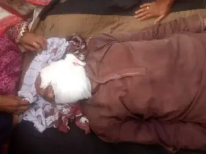 "A wretched son named Zafar from Sama Sata murdered his elderly father."