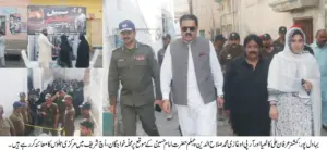 "Commissioner Irfan Ali Kathia and Regional Police Officer Ghazi Muhammad Salahuddin visited Uch Sharif on the occasion of Chehlum of Hazrat Imam Hussain (RA)."