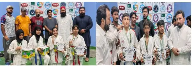 شرقیہ کے کھلاڑیوں کےنام South Punjab Junior Karate Championship 2026: Ahmed Pur Sharqia Players Win Multiple Gold and Silver Medals