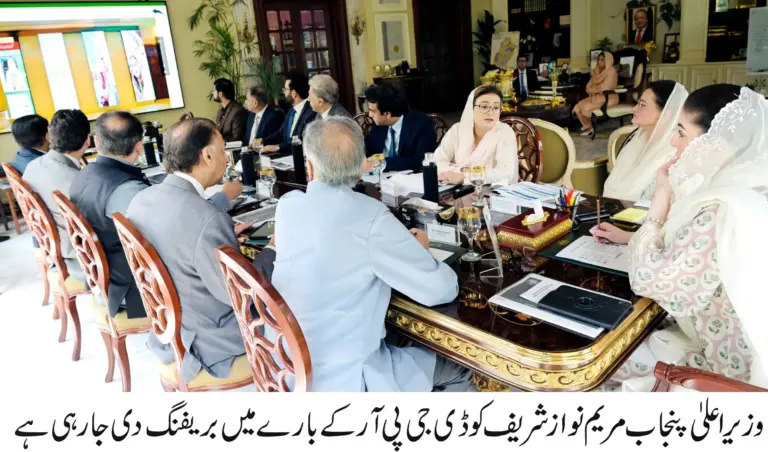 Chief Minister Maryam Nawaz Sharif Orders Restructuring of Directorate General of Public Relations (DGPR)