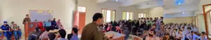 Seminar at Government Sadiq Abbas Graduate College on the Traffic Driving School and the importance of obeying traffic laws.